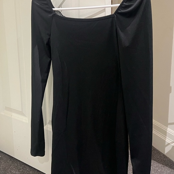 MIDI BLACK DRESS - Picture 3 of 3